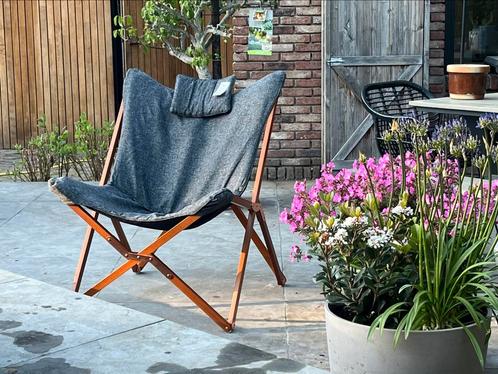 Nieuwe vlinderstoel / tuinstoel nog in verpakking, Tuin en Terras, Tuinstoelen, Nieuw, Textileen, Inklapbaar, Ophalen