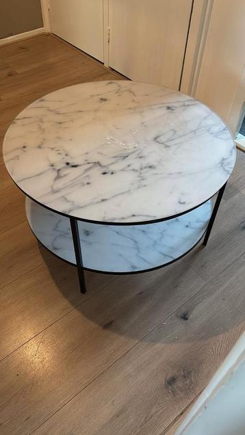 Salontafel rond marmerlook