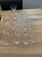 Kristallen glasservies brocante compleet, Antiek en Kunst, Antiek | Glas en Kristal, Ophalen