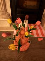 Tulpenvaas met kunst tulpen, Ophalen, Overige kleuren, Minder dan 50 cm, Glas