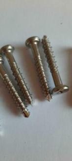 100 st RVS zelfborende houtschroeven 5,5 x 55 mm gevel wand, Ophalen of Verzenden, Nieuw