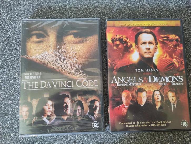 DVD THE DA VINCI CODE + ANGELS & DEMONS, Cd's en Dvd's, Dvd's | Thrillers en Misdaad, Zo goed als nieuw, Actiethriller, Vanaf 12 jaar
