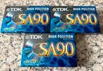 TDK SA90 Cassettebandjes - Nieuw in Verpakking (3 stuks), Cd's en Dvd's, Cassettebandjes, Ophalen, Nieuw in verpakking, 2 t/m 25 bandjes