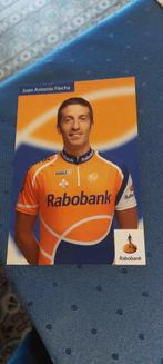 Wielerkaart : Juan Antonio Flecha / Rabobank, Verzamelen, Sportartikelen en Voetbal, Gebruikt, Overige sporten, Poster, Plaatje of Sticker