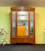 Mooie grote Art Deco garderobekast antieke vintage  kast, Huis en Inrichting, Ophalen, Gebruikt, Met hangruimte, 200 cm of meer