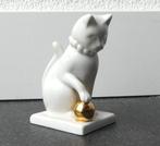 Franklin Mint Curio Cabinet Cats 1986 Blanc de Chine beeldje, Ophalen of Verzenden, Dier, Zo goed als nieuw