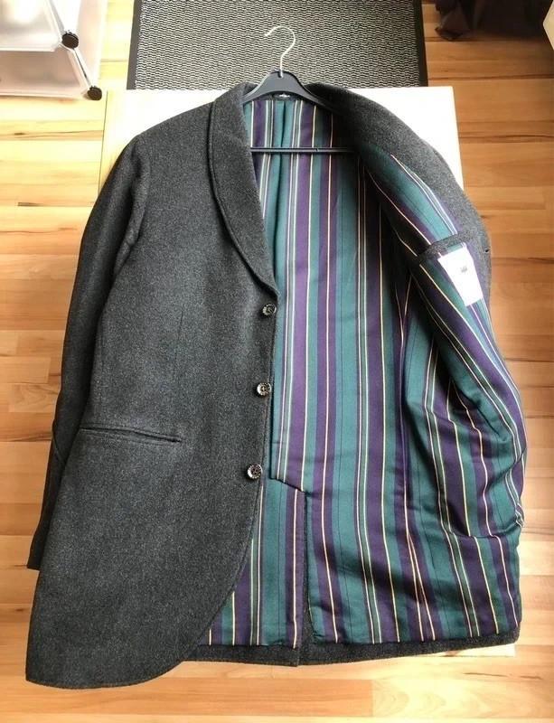 WTAPS Cashmere Tailored Jacket Made In Japan, Kleding | Heren, Jassen | Winter, Zo goed als nieuw, Maat 56/58 (XL), Grijs, Ophalen of Verzenden