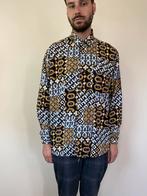 Vintage overhemd / shirt - print - 80’s/90’s -L / large, Hgv, Vintage, Ophalen of Verzenden, Halswijdte 41/42 (L)