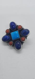 Zilveren kettinghanger met  oa bloedkoraal, Ophalen of Verzenden