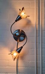 Wandlamp muurlamp bloemen gaas + dimmer sfeerlicht mooi, Ophalen, Gebruikt, Metaal, Modern design
