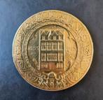 Zeer zeldzame vergulde penning Amsterdam 70mm J.J van Goor, Ophalen of Verzenden, Goud