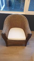 Rotan stoel, relaxfauteuil, Ophalen, Gebruikt, Bruin, Riet of Rotan