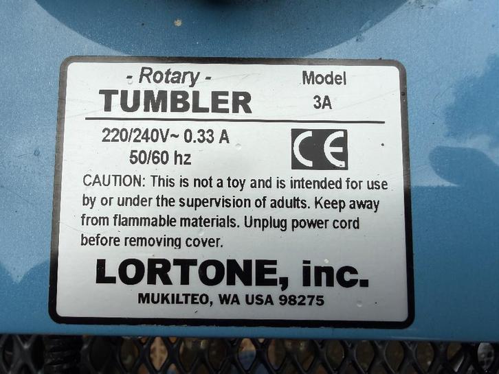 Lortone model 3A roterende steenpolijstmachine, Hobby en Vrije tijd, Overige Hobby en Vrije tijd, Gebruikt, Ophalen of Verzenden