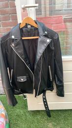 Bikerjack van imitatileer, Kleding | Dames, Ophalen, H&M, Zwart, Nieuw