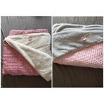 2x deken Koeka wafel teddy oslo blush pink en baby pink, Ophalen of Verzenden, Nieuw, 100 cm of meer, Deken