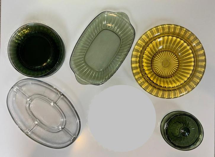 10stuks: Persglas van Leerdam glas door Copier, Antiek en Kunst, Antiek | Glas en Kristal, Ophalen of Verzenden