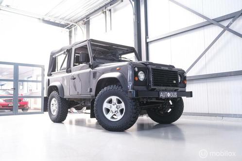 Land Rover Defender 90 Td5 Soft Top | Airco | youngtimer | s, Auto's, Land Rover, Bedrijf, Te koop, 4x4, Alarm, Lederen bekleding