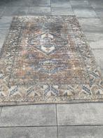 Vintage Vloerkleed Laria Blauw/Bruin 160x230, Ophalen, Bruin, 150 tot 200 cm, 200 cm of meer