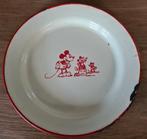 Emaille 1930's Mickey Mouse bord, Ophalen of Verzenden