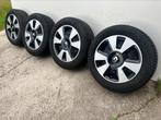 Stalen Renault velgen 15 inch met winterbanden, 15 inch, Banden en Velgen, 185 mm, Winterbanden