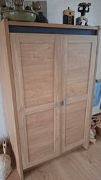 Mooie houten computerkast met deuren en planken, Ophalen, Zo goed als nieuw, 25 tot 50 cm