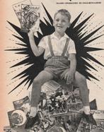retro reclame 1962 Okki Taptoe jongetje met tijdschriften, Verzenden, Overige typen