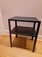 Zwarte IKEA Knarrevik nachtkast / bijzettafel, Huis en Inrichting, Minder dan 55 cm, Gebruikt, Metaal of Aluminium, Industrieel