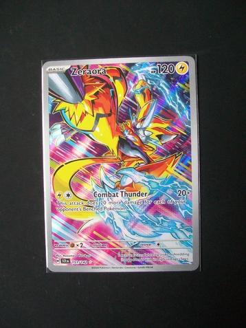 3710. Nieuwe Pokemon Kaart SECRET ZERAORA HP 120 (151/142) beschikbaar voor biedingen