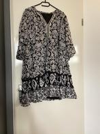Zwarte jurk met print, Zwart, Maat 46/48 (XL) of groter, Ophalen of Verzenden, Zo goed als nieuw