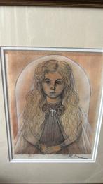 Tekening gesigneerd Jan Toorop van Cara Nolet, Ophalen of Verzenden