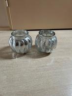 2x waxine licht bol, Ophalen of Verzenden, Zo goed als nieuw, Overige materialen, Minder dan 25 cm