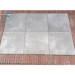 restant 17 m2 keramische tegel op beton Grey 60x60x4cm., Ophalen, Keramiek, Nieuw, 10 m² of meer