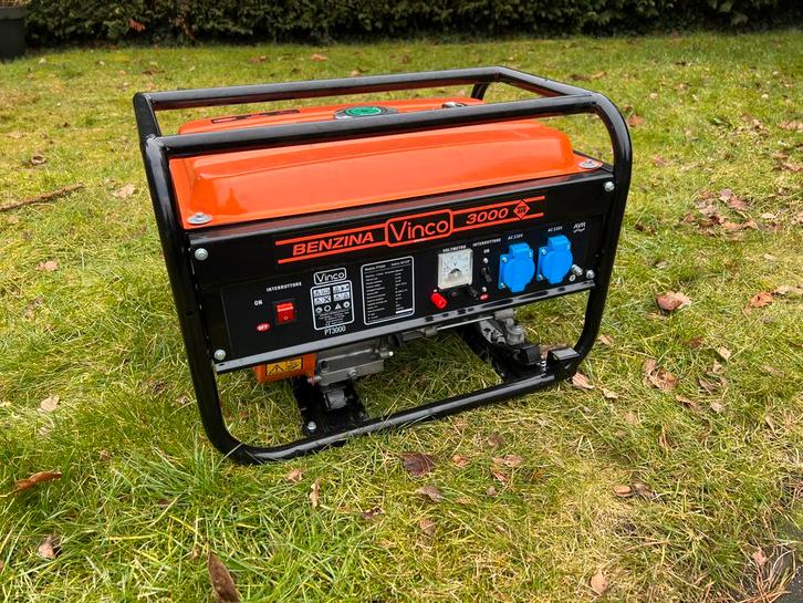 Vinco PT3000 Aggregaat - Benzine Generator, Doe-het-zelf en Verbouw, Aggregaten, Zo goed als nieuw, Benzine, Minder dan 5 kVA