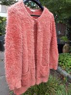 Warm Pluizig Vest - Maat L, koraal kleurig, zie afmetingen, Maat 38/40 (M), Oranje, Ophalen of Verzenden, Gedragen