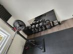 Complete workout set, bankdrukken, dumbells, matten etc., Ophalen, Zo goed als nieuw, Benen, Fitnessbank