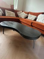 Salontafel organische vorm zwart, Huis en Inrichting, Tafels | Salontafels, Ophalen, 100 tot 150 cm, 50 tot 100 cm, Zo goed als nieuw