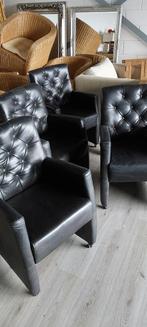4 eetkamerstoelen, Huis en Inrichting, Fauteuils, Ophalen of Verzenden, Gebruikt, Minder dan 75 cm, 50 tot 75 cm