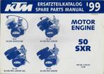 KTM 50 SXR spare parts manual motor engine 1999 (4147z), Motoren, Ophalen of Verzenden, Overige merken