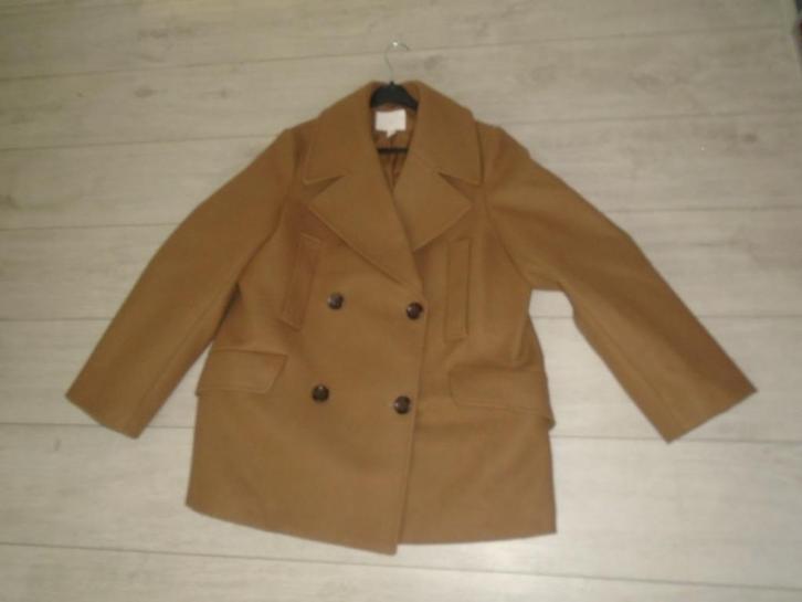 H&M Leuke Oversized Winterjas Winter Jas maat S/M ZGAN, Kleding | Dames, Jassen | Winter, Zo goed als nieuw, Maat 38/40 (M), Bruin