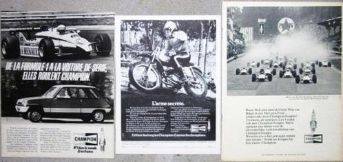 9 vintage advertenties reclames bougies 58-77 Champion KLG m, Verzamelen, Merken en Reclamevoorwerpen, Gebruikt, Verzenden