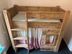 Peuter junior bed hoogslaper halfhoogslaper Jorg steigerhout, Ophalen, Gebruikt, Halfhoogslaper
