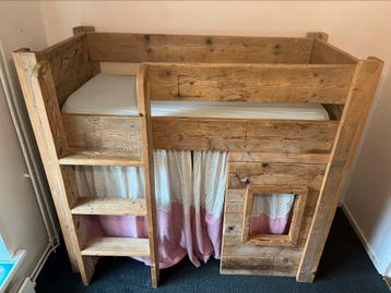 Peuter junior bed hoogslaper halfhoogslaper Jorg steigerhout beschikbaar voor biedingen