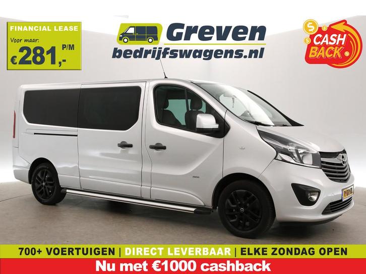 Opel Vivaro 1.6 CDTI Sport 146PK L2H1 | Dubbele Cabine | Eur, Auto's, Bestelauto's, Bedrijf, Te koop, ABS, Achteruitrijcamera