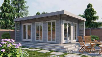 Blokhut - Tuinhuis Hildegard | 44 mm | vuren onbehandeld beschikbaar voor biedingen