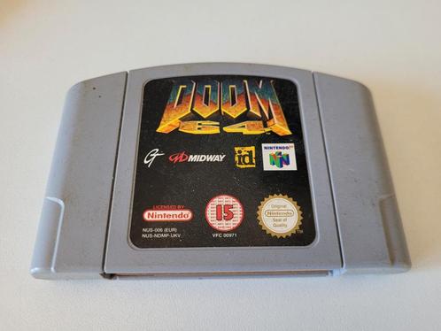 ALLEEN NINTENDO 64 DOOM 64-CARTRIDGE, Spelcomputers en Games, Games | Nintendo 64, Zo goed als nieuw, Shooter, 1 speler, Vanaf 18 jaar