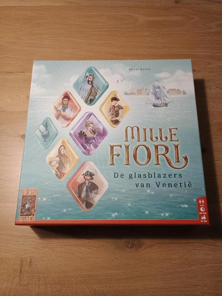 Als nieuw - Mille Fiori - De Glasblazers van Venetië, Hobby en Vrije tijd, Gezelschapsspellen | Bordspellen, Zo goed als nieuw