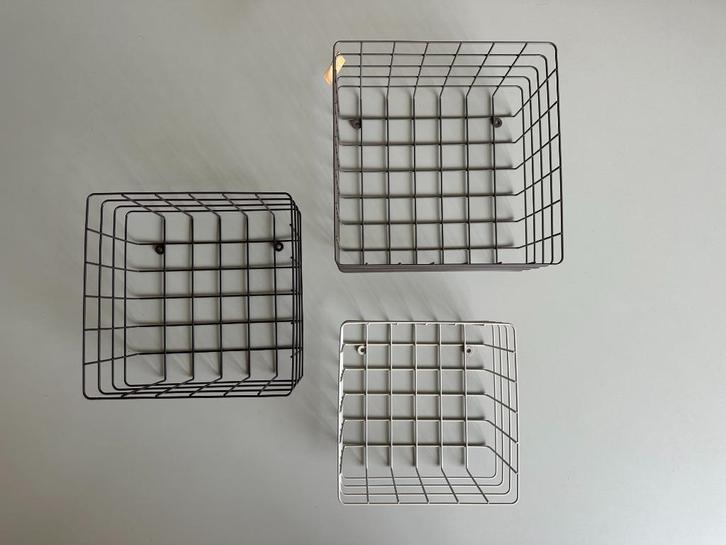 Draadmand wandkastjes/wandrekjes, Huis en Inrichting, Kasten | Wandmeubels, Nieuw, Minder dan 100 cm, Minder dan 150 cm, Minder dan 25 cm