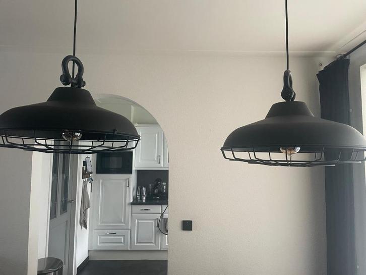 Hanglampen, Huis en Inrichting, Lampen | Hanglampen, Zo goed als nieuw, Minder dan 50 cm, Metaal, Ophalen