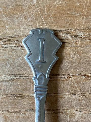 Vintage Gero Zilmeta theelepel monogram letter I beschikbaar voor biedingen