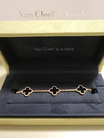 Van Cleef & Arpels armband zwart/goud 18kt!! VCA beschikbaar voor biedingen